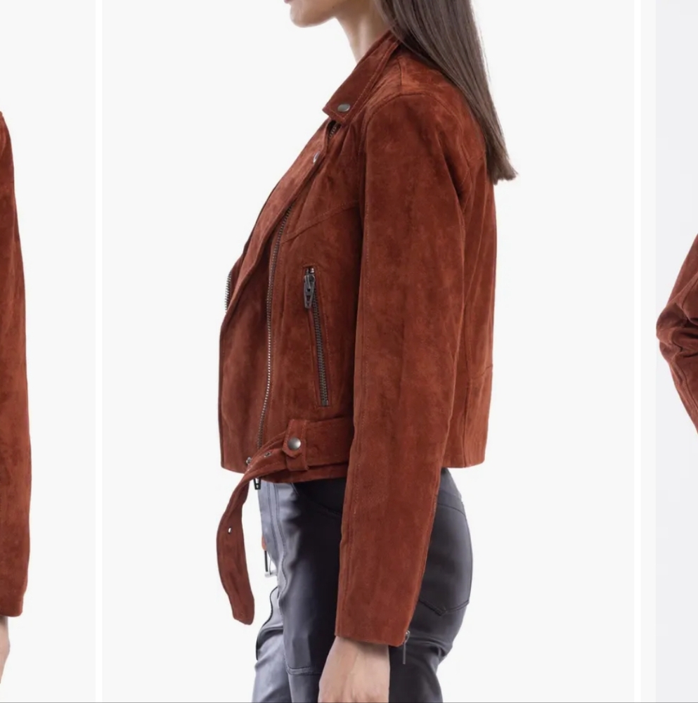 NWT Leather Suede Moto Jacket BLANKNYC XS - Picture 3 of 16